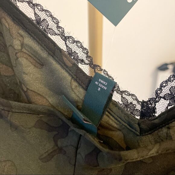 Wild Fable Camo Black Lace Midi Maxi Sip Dress NWT - Picture 8 of 8